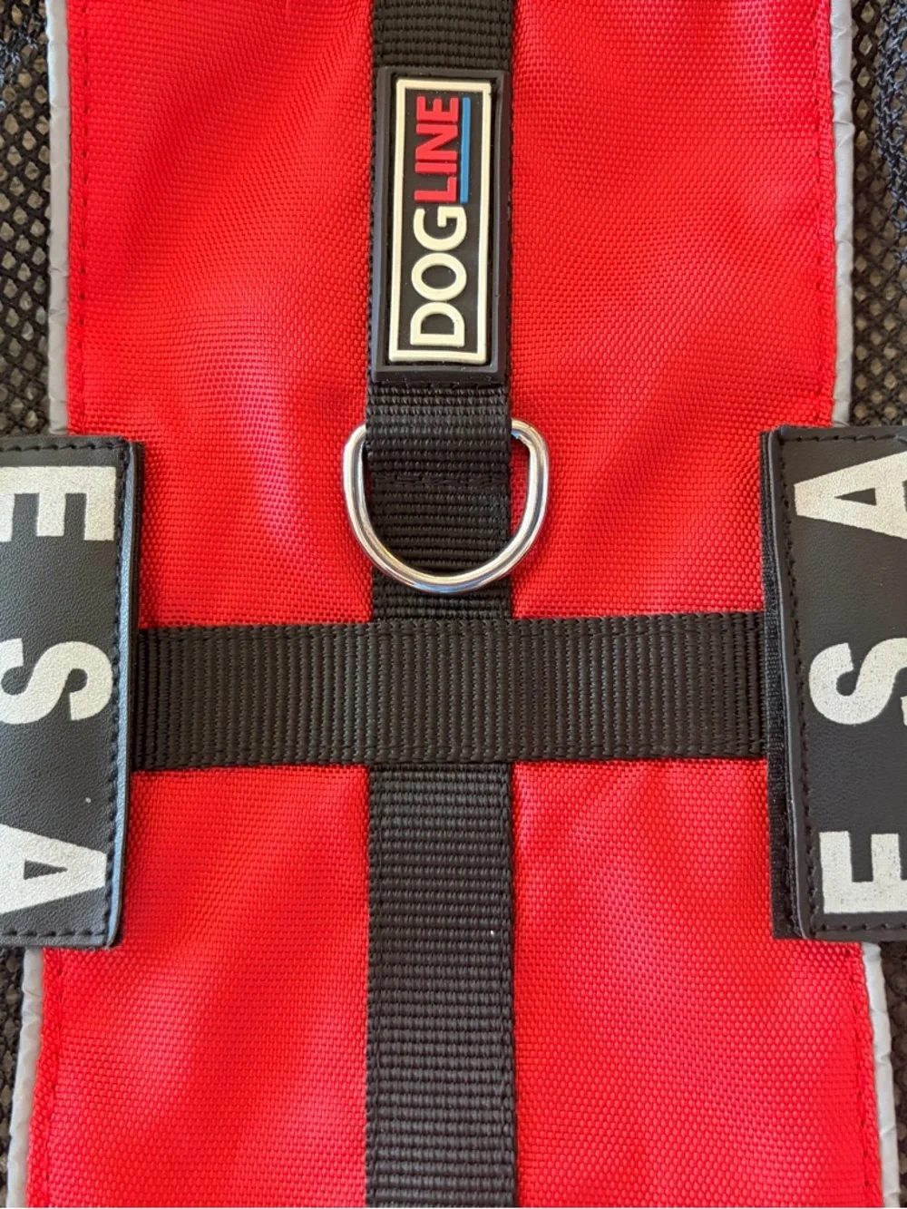 DOGLINE Red & Black Dog Vest Harness for ESA dogs